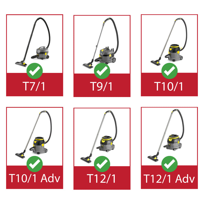 Mains Power Cable for Karcher Vacuum Cleaners T7/1 T9/1 T10/1 T12/1 12M UK Plug - 12 metres