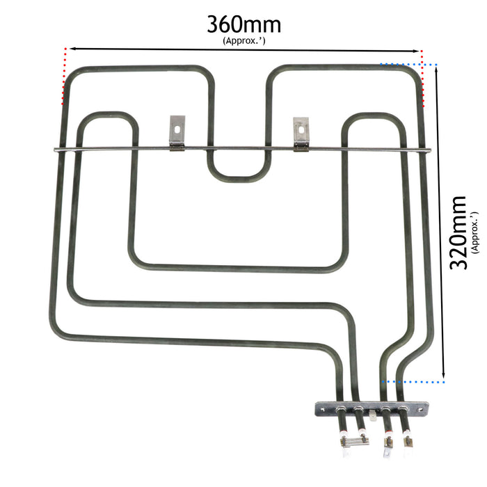 Heating Element for Lamona Oven Grill 2200w 230v LAM3405 3601 LAM4600 LAM4601 LAM4603