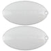 Cooker Hood Light Diffuser Lens Oval Cover Plates (100mm x 52mm, Pack of 2)