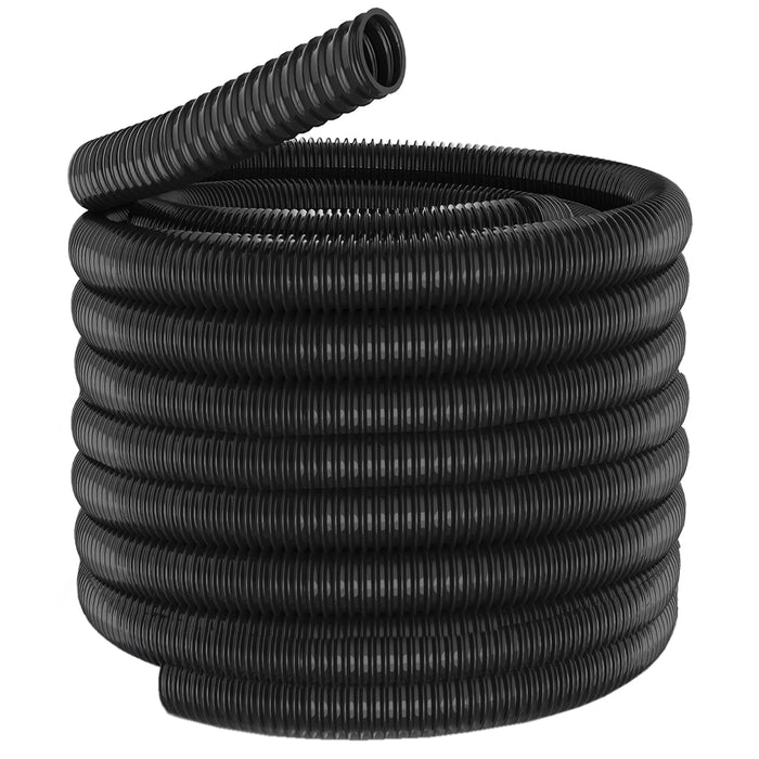 51mm Cable Conduit Flexible Tube Tidy Sleeving Organiser Black 15m