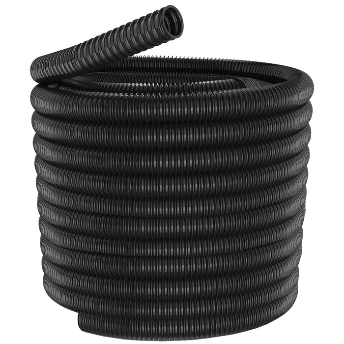 25mm Cable Conduit Flexible Tube Tidy Sleeving Organiser 2.5cm Black 20m