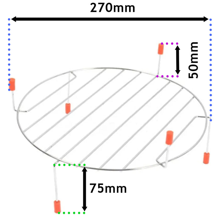 Turntable Wire Rack Shelf Stand for SIEMENS Microwave Grill Oven (270mm)