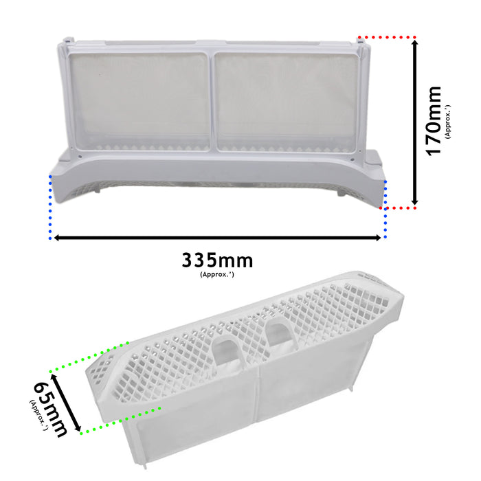 Logik Fluff Filter LCD7W18 LCD8W22 LCD8W23 LCD9W23 Tumble Dryer Lint Screen