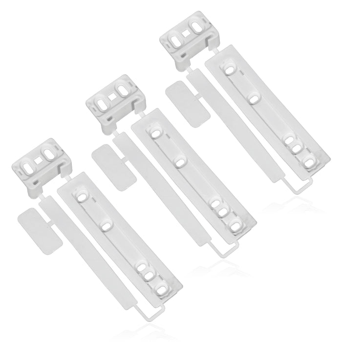 Door Plastic Mounting Bracket Fixing Slide Kit for Electrolux Integrated Fridge & Freezer (Pack of 3)