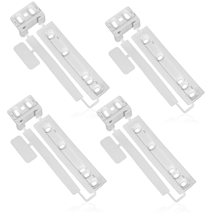 Door Plastic Mounting Bracket Fixing Slide Kit for Zanussi Integrated Fridge & Freezer (Pack of 4)