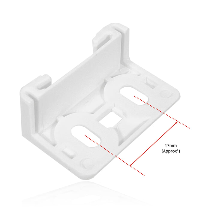 Door Plastic Mounting Bracket Fixing Slide Kit for John Lewis Integrated Fridge & Freezer (Pack of 4)