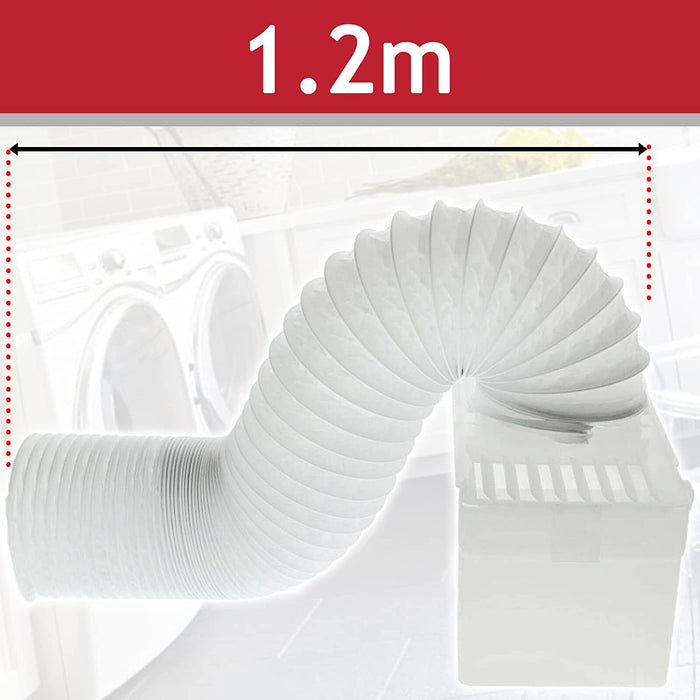 Universal Vent Hose Condenser Kit with 3 x Adapters for Tumble Dryer (1.2m)