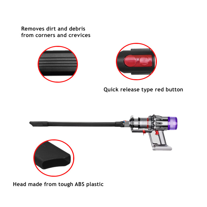 Flexible Crevice Tool for Dyson V7 V8 V10 V11 SV11 SV10 SV12 Vacuum Cleaner Nozzle + Extra Long Hose