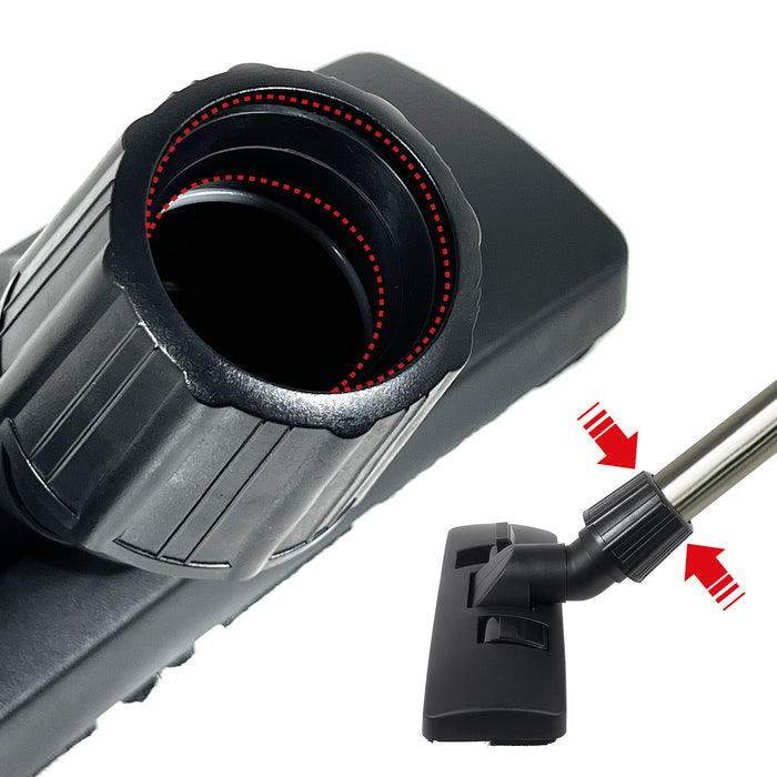 32mm 35mm Dual Pedal Floor Brush Tool For Nilfisk-Alto VP300 Hepa Vacuum Cleaner