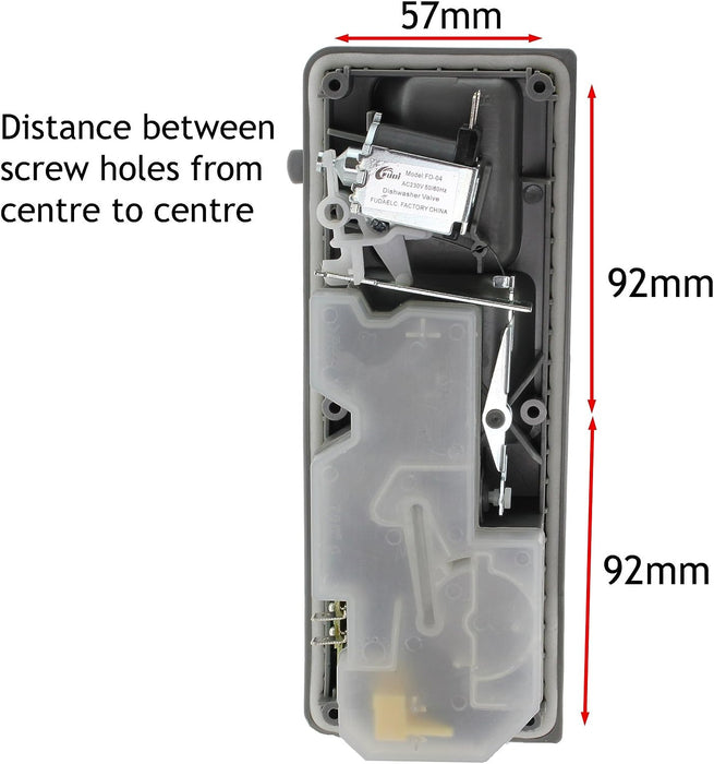 Dishwasher Detergent Drawer for Indesit Soap Powder Tablet Dispenser Tray Grey