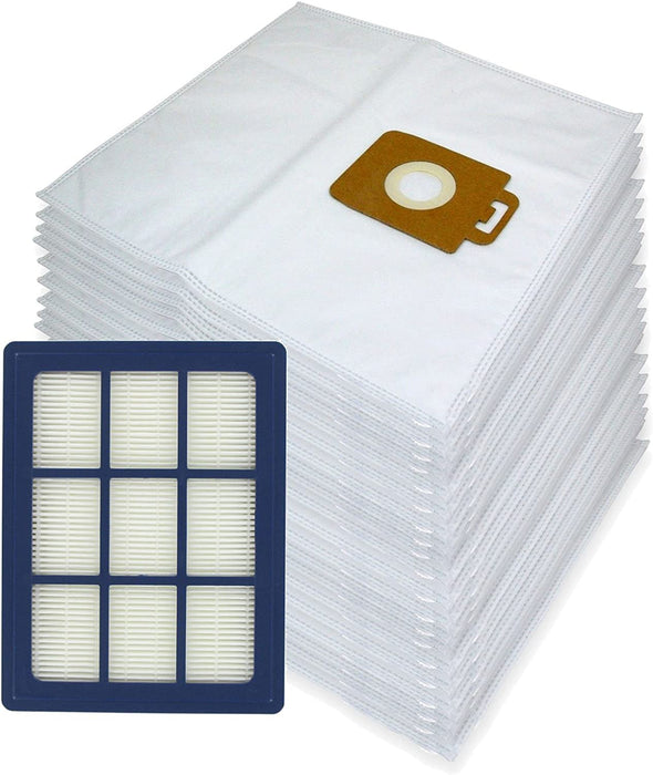 20 x Cloth Bags + H12 HEPA Filter for Nilfisk Power P40 + Allergy Vacuum Cleaner