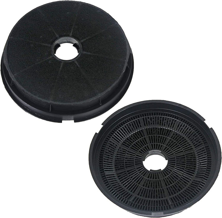 Round Charcoal Vent Filters for Homeking FW90.3SS Cooker Hood (Pack of 2)