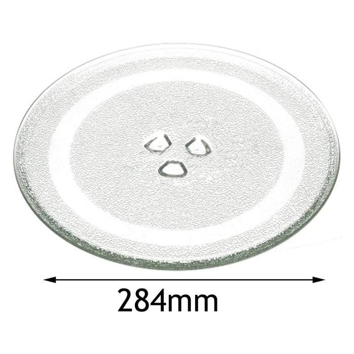284mm Turntable Glass Plate Dish Plate for Samsung MS23F301TAK 23 Litre Microwave Oven