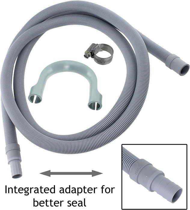 Universal Cold Water Fill Long 3.5m Inlet Pipe + 2.5m Drain Hose Extension Kit