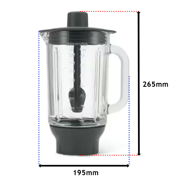 Kenwood Blender Attachment KAH359GL Thermoresist Glass CHEF XL MAJOR Kitchen Machine Food Processor Mixer