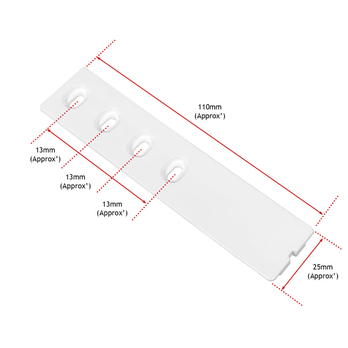 Integrated Fridge Door Slide Mounting Bracket Kit for LIEBHERR 9086322 (x 2)