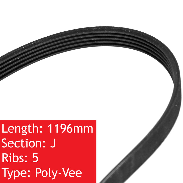 Drive Belt for Electrolux Washing Machine EW1050F EW1105F EW1200I EW1231I J5 J5 1323531200