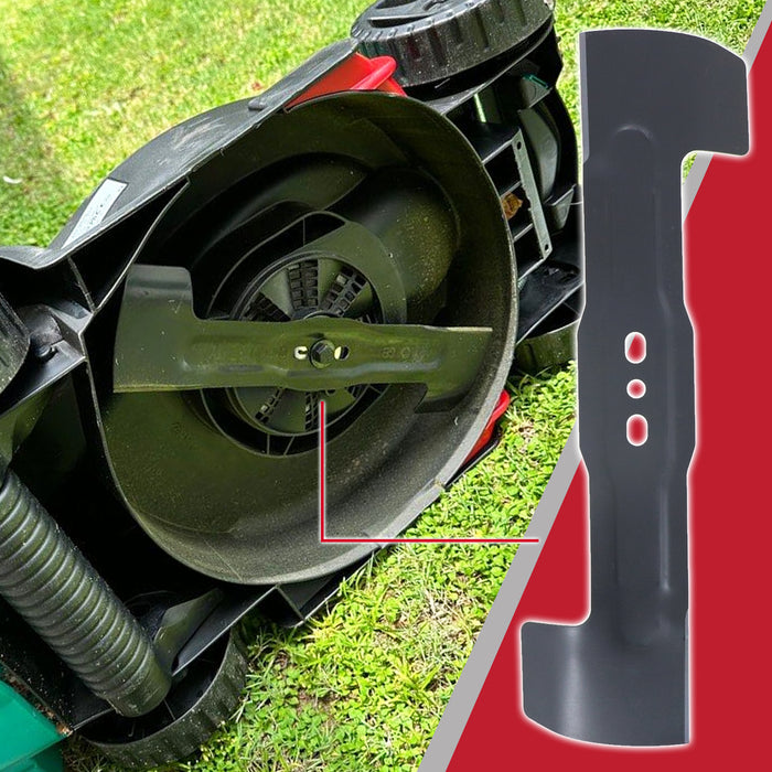 Metal Blade for Bosch Rotak 32Li S CityMower 18 Lawnmower (32cm) + Drill Sharpener Attachment