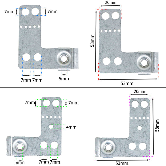 Siemens Dishwasher Integrated Fixing Bracket Kit Left Right SE4 SJ4 SN3 SN4 SN5 622622 00622622