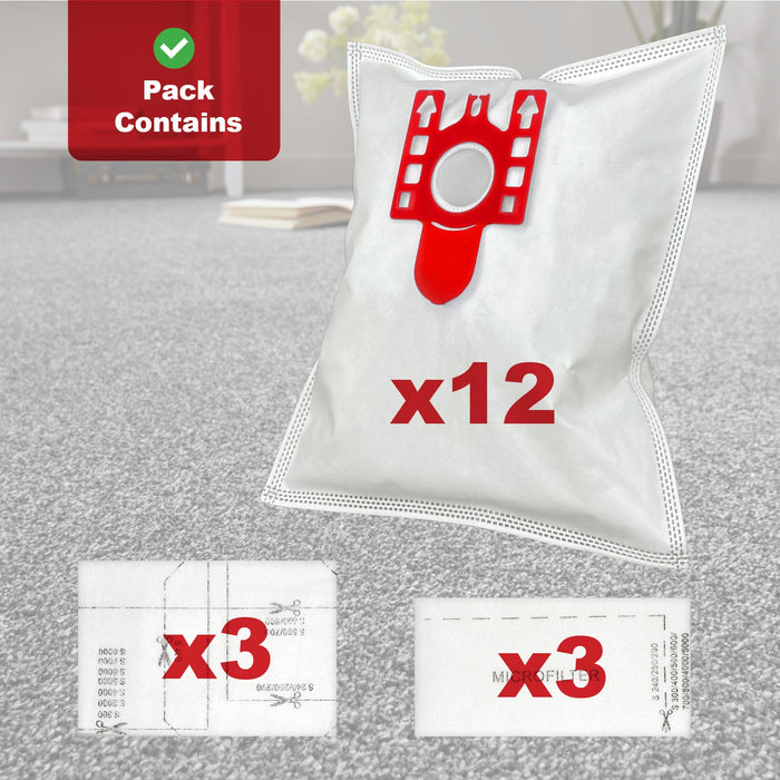 20 Bags for MIELE FJM Air Filters 9917710 Cloth Microfibre C1 C2 C3 S4210 S6210