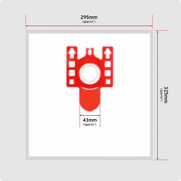 8 Bags for MIELE FJM Air Filters 9917710 Cloth Microfibre C1 C2 C3 S4210 S6210