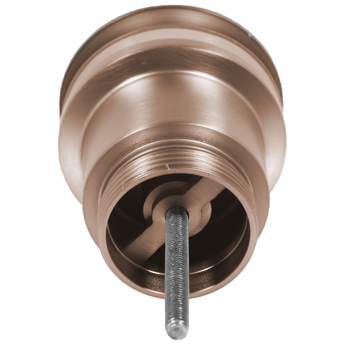 Clicker Basin Waste Plug 1 1/4" 60mm Click Clack Bathroom Sink Pop Up Push Dome (Brushed Copper)