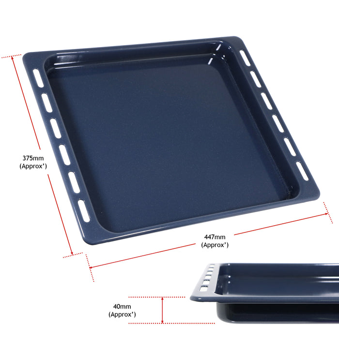 Oven Grill Tray Drip Pan UNIVERSAL C00374896 Full Width Base 447mm x 375mm