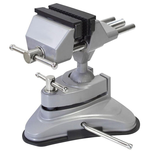 Multi Angle Swivel Head Table Top Bench Vice Clamp with Suction Base (70mm Jaws)