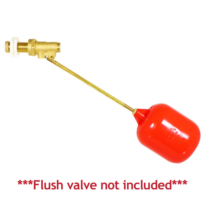 4 1/2" Toilet Float Plastic Cylinder Cistern Water Tank Ballcock Flush Valve (5/16" BSW Brass Thread)