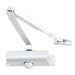 Overhead Door Closer Fixed Sized 3 Adjustable Speed 180 Degree Kit for up to 950mm 60KG Doors (Silver)