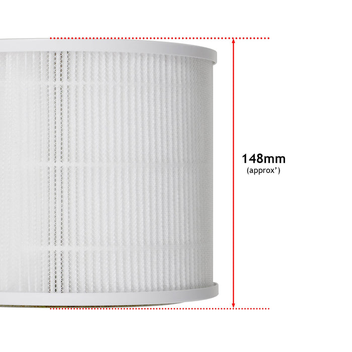 Filter for Levoit Air Purifier Core 300 300S 3-in-1 HEPA Carbon White x 2 Fresh