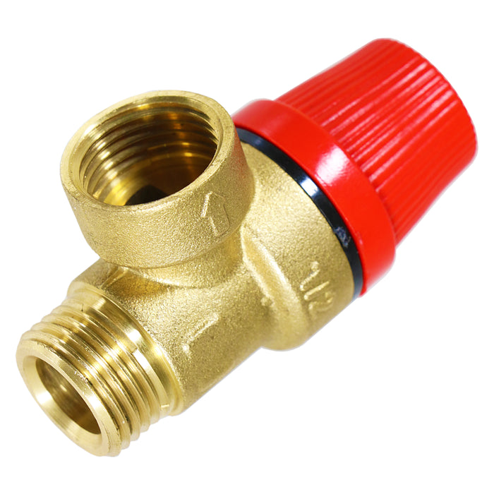 Pressure Relief Safety Valve for Ravenheat CSI 85 85T Boiler 3 Bar 1/2" BSP Male x Female Brass PRV