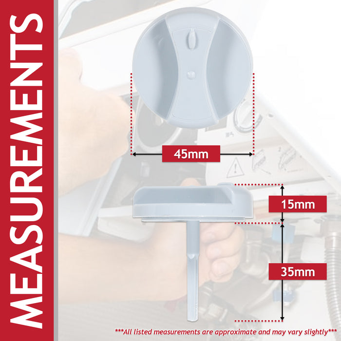 Control Knob for Vaillant VUW Boiler Temperature On Off Switch Dial (Grey, 45mm)