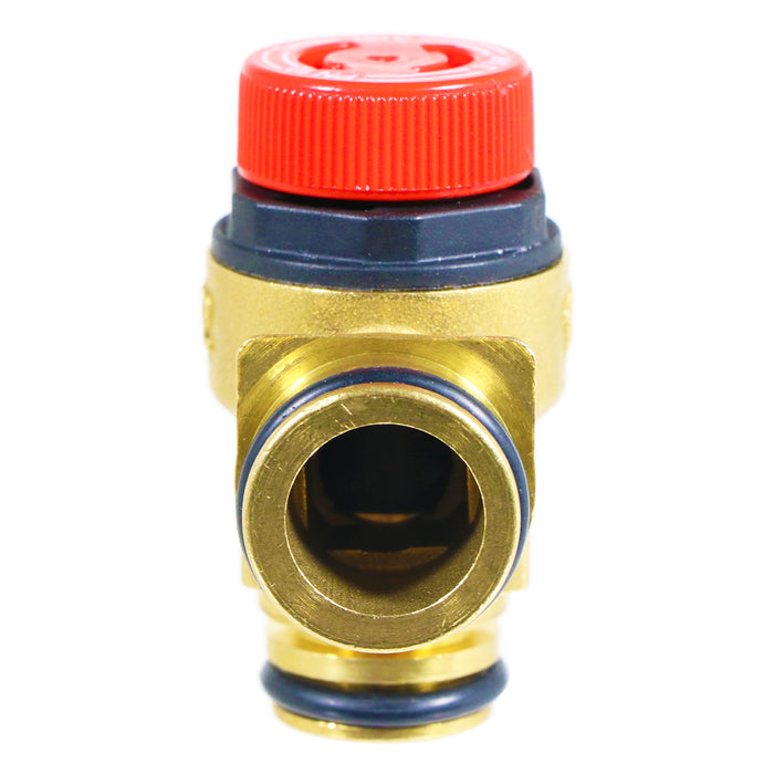 Pressure Relief Valve for Worcester Bosch Greenstar Boiler 3 Bar 1/2" BSP Push Fit Brass Safety PRV