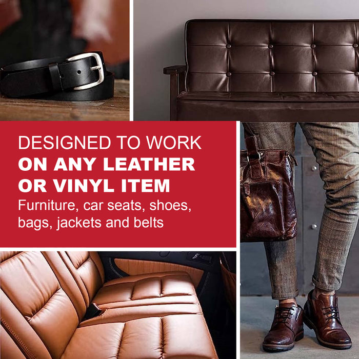 VISBELLA Leather Vinyl Repair Kit for scratches tears holes cracks sofas seat
