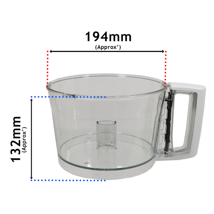 Magimix Mixer Bowl Jug Compact 3200 3200XL 3150 White Handle Workbowl Food Processor 17415