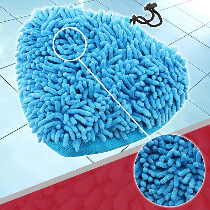 Universal Coral Microfibre Cloth Cover Pads for Steam Cleaner Mop (Pack of 2)