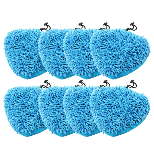 Universal Coral Microfibre Cloth Cover Pads for Steam Cleaner Mop (Pack of 8)