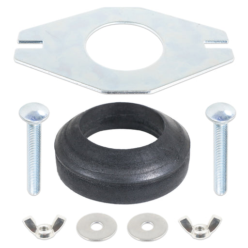 Universal Toilet Cistern Close Coupling Fixing Kit Flat Metal Plate Tank Pan Bowl Connector Set (2")