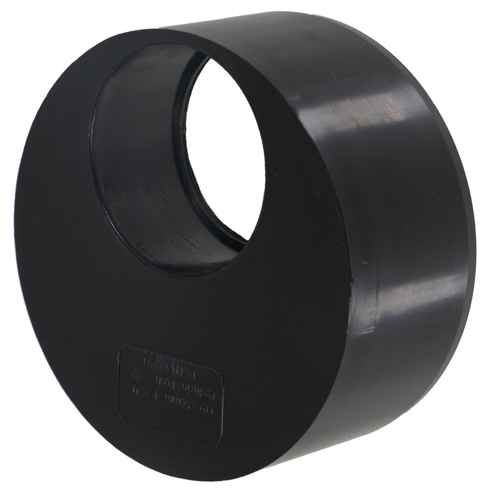110mm to 56mm (50mm) Solvent Weld Soil System Waste Pipe Reducer Adaptor (Black)