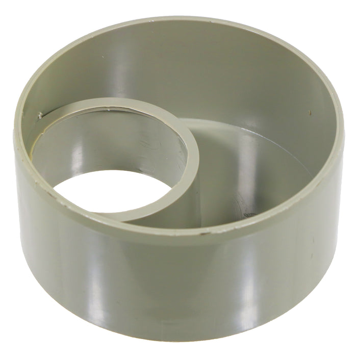 110mm to 56mm (50mm) Solvent Weld Soil System Waste Pipe Reducer Adaptor (Olive Grey)