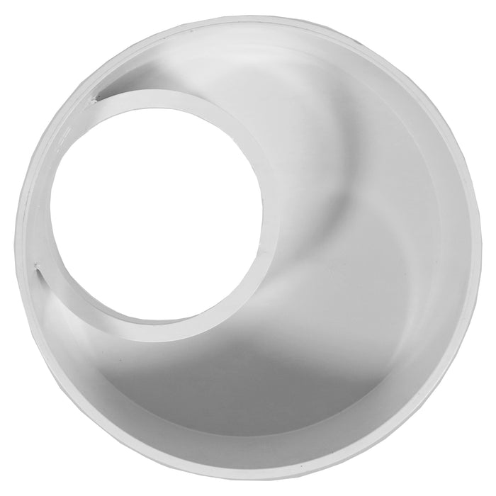 110mm to 56mm (50mm) Solvent Weld Soil System Waste Pipe Reducer Adaptor (White)