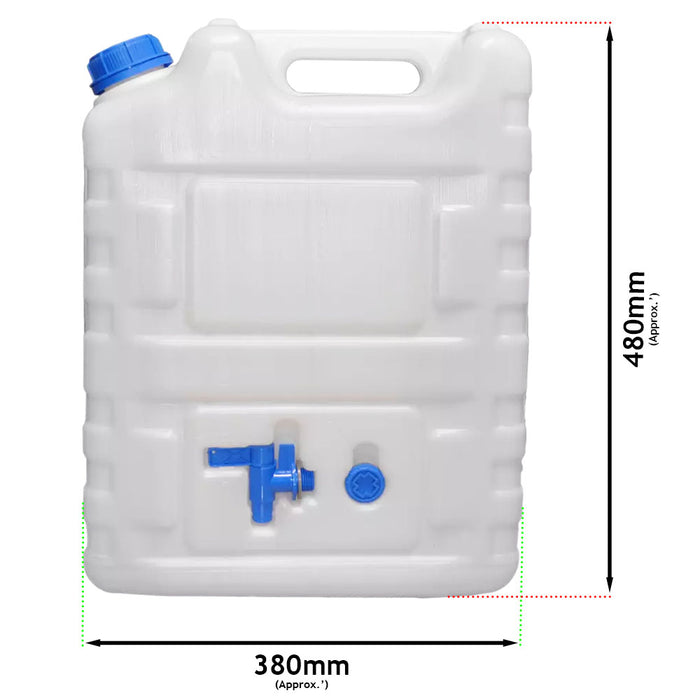 Large Water Container Jerry Can Tap Storage Tank 10L Bottle Camping Portable