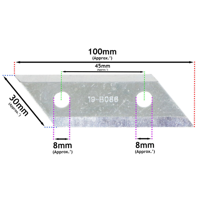 Shredder Blade for Alko 1600R 1800R H2200 for Al-ko 517828 325-967 x 2 Blades