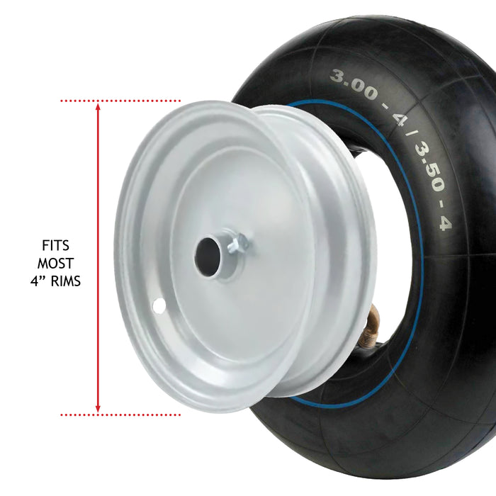 Tyre 3.00-4 Pneumatic Wheelbarrow 300x4 3.00x4 260x85 4" Rim + inner tube