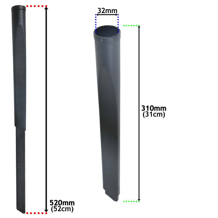 Universal 32mm Extending Crevice Tool Extra Long Slim Vacuum Cleaner Attachment