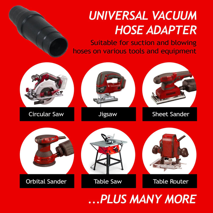 Vacuum Adaptor Tool Dust Port Extractor 32mm 35mm 38mm Hose Adapter Sander Saw x 2 Adaptors