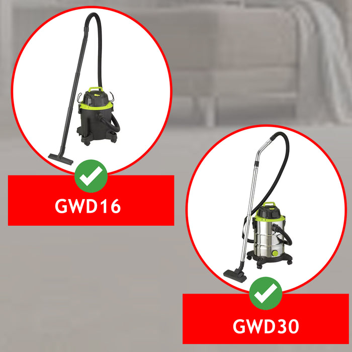 Hose for Argos Guild GWD16 16L GWD30 30L Wet & Dry Vacuum Cleaner 2m