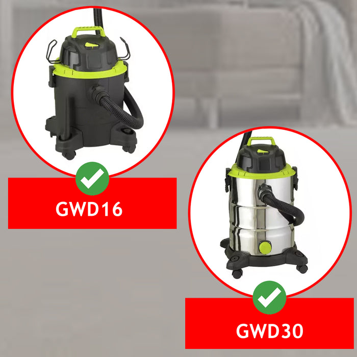 Spare Parts for Argos Guild GWD16 16L GWD30 30L Wet & Dry Vacuum Cleaner 2m Hose