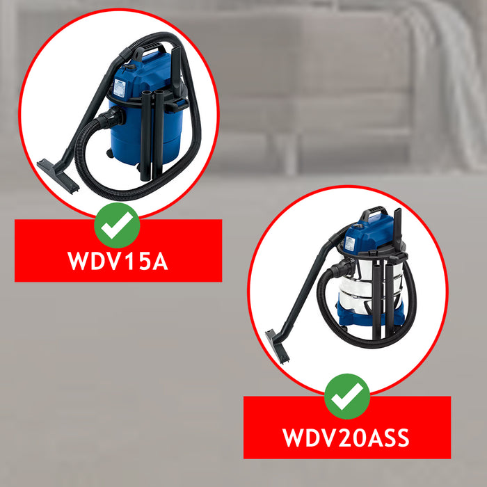 Spare Parts for Draper WDV15A 15L WDV20ASS 20L Wet & Dry Vacuum Cleaner 2m Hose